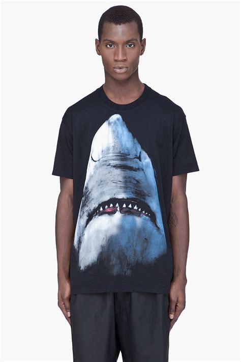 shark print givenchy shirt|givenchy shark print t shirts.